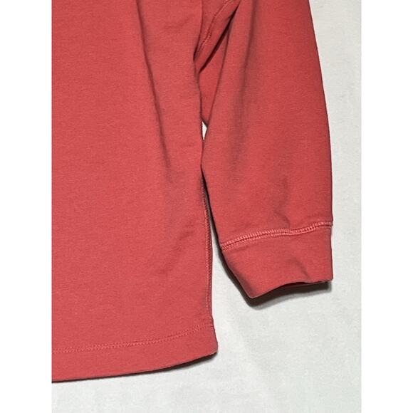 Vineyard Vines Long Sleeve Pullover Shirt Mens XXL Coral 1/4 Zip Mock Neck - Picture 5 of 12